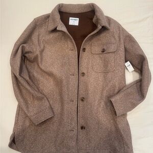 Old Navy Tan Wool-Blend Jacket